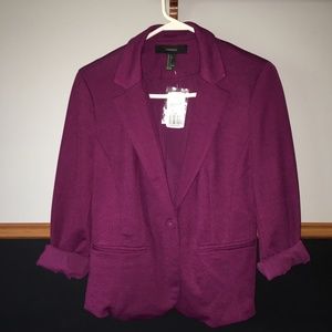 NWT Forever 21 Maroon blazer